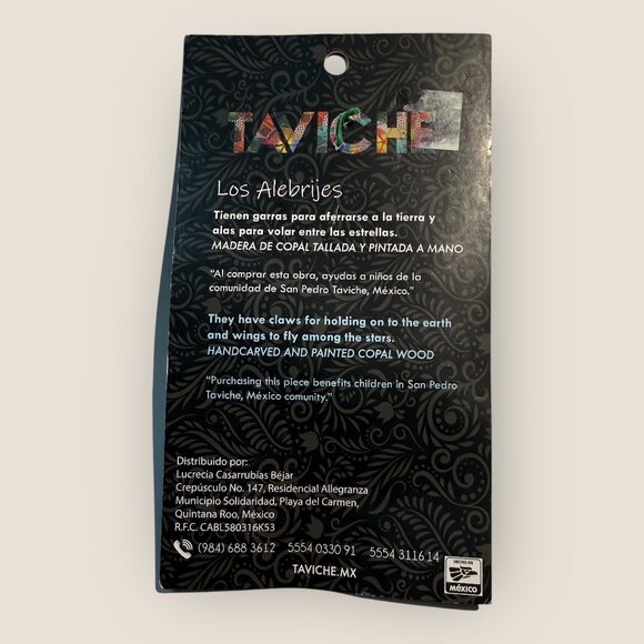 Taviche Handcrafted Copal Wood Heart Keychain Keyring - Picture 2 of 2